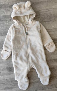 Чоловічок "Однотонний" бежевий, унісекс 0-3-6 місяців