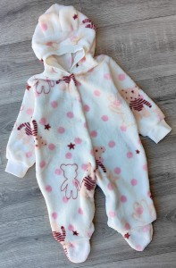 Чоловічок "Ведмедики" бежевий, дівчинка 6-9-12 місяців