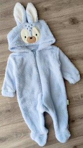 Чоловічок Pera Bebe "Зайчик" блакитний, хлопчик 3-6-9 місяців