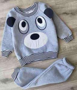 Костюм Mini Bird "Ведмідь" сірий(темний), хлопчик 1-2-3 років