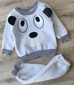 Костюм Mini Bird "Ведмідь" сірий(світлий), хлопчик 1-2-3 років