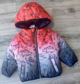 Курточка MDM  "Діно+пальми", червоний, хлопчик 1-2-3-4-5 років