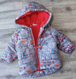 Курточка MDM  "Пожежник", сірий, хлопчик 1-2-3-4-5 років