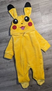 Чоловічок "Пікачу" жовтий, унісекс 0-6-18 місяців