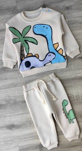 Костюм Flamindo "Динозавр" бежевий, хлопчик 9-12-18-24 місяців