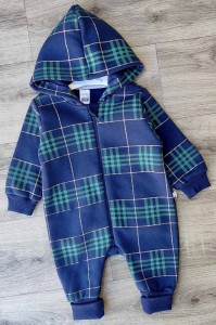 Чоловічок Elefin "Клітиночка" зелений, хлопчик 3-6-9-12 місяців