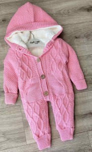 Чоловічок Oz-ka Bebe "Плетінка" рожевий, дівчинка 3-6-9 місяців