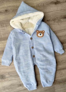 Чоловічок Ersin Baby "Ведмедик" синій, хлопчик 6-9 місяців