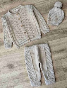 Костюм Oz-ka Bebe "Сіточка" сірий, хлопчик 3-6-9 місяців