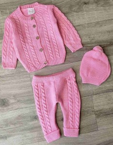 Костюм Oz-ka Bebe "Косичка" рожевий, унісекс 3-6-9 місяців