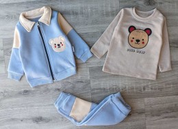Костюм Minitix "Cute bear" голубой, мальчик 9-12-18-24 месяцев