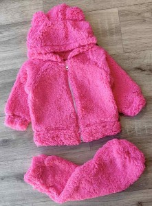 Костюм "Teddy" малиновый, девочка 1-2-3 лет