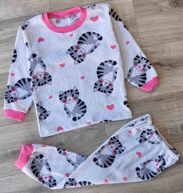 Пижама «Котенок» серый, девочка 2-3-4-5-6 лет