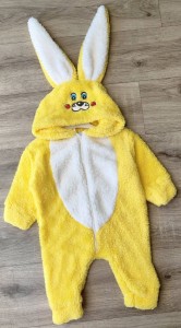 Человечек Denito "Зайка" желтый, девочка 1-2-3 лет