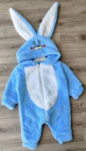 Человечек Denito "Зайка" голубой, мальчик 1-2-3 лет