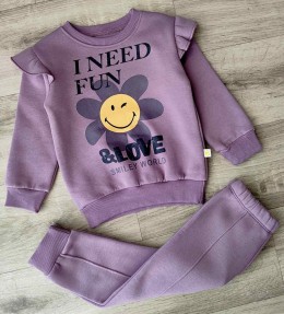 Костюм Bobisko "Love" фиолетовый, девочка 2-3-4-5 лет