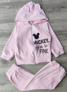Костюм "Mickey fine" розовый(пудра), девочка 1-2-3 лет