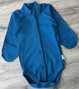 Боди "Однотонный" , синий, мальчик 0-3-6 месяцев
