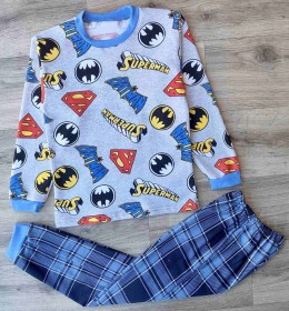Пижама "Superman" серая, мальчик 6-7-8 лет