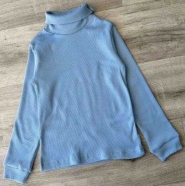 Водолазка "Однотонная" , голубой, мальчик 3-4-5-6 лет