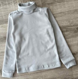 Водолазка "Однотонная", серый, мальчик 7-8-9-10 лет