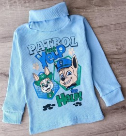Водолазка "Патруль" блакитний, хлопчик 1-3-5-7-9 років