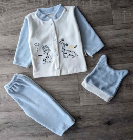 Комплект Melish Bebe "Жирафик" голубой, мальчик 0-3 месяцев