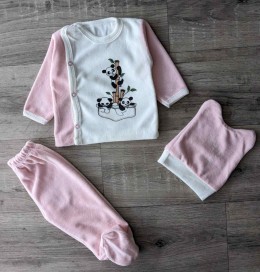 Комплект Melish Bebe "Пандочка" розовый, девочка 0-3 месяцев