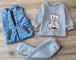 Костюм Minitix "Cute bear" голубой, мальчик 9-12-18-24 месяцев