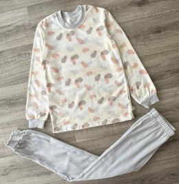 Піжама "Перишки" сірий, унісекс 9-10-11-12 років