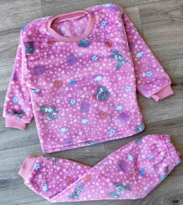Пижама " Зайка" розовый, девочка 1-2-3-4-5 лет