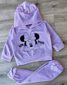 Костюм "Uh huh" фиолетовый(сиреневый), девочка 9-12-24-36 месяцев