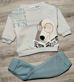 Костюм Bebico "Пес" сірий, хлопчик 9-12-18-24 місяців