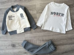 Костюм Partner "North" сірий(графітовий), хлопчик 9-12-18-24 місяців