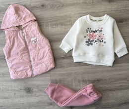 Костюм Partner "Girl" розовый, девочка 9-12-18-24 месяцев