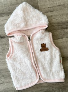 Жилет Story Baby "Ведмедик" рожевий, дівчинка 6-9-12-18 місяців