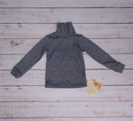 Водолазка "Однотонная", серый(темный), унисекс 3-4-5-6 лет