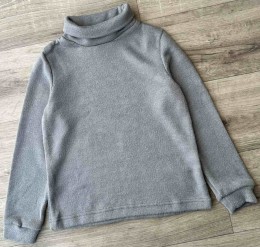 Водолазка "Однотонная", серый(темный), унисекс 7-8-9-10 лет