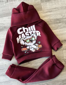 Костюм "Коала" бордовый, унисекс 9-12-24-36 месяцев