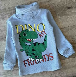 Водолазка "Dino" голубой, мальчик 1-3-5-7-9 лет