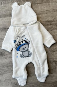 Чоловічок "Its a boy" білий, хлопчик 0-3-6 місяців