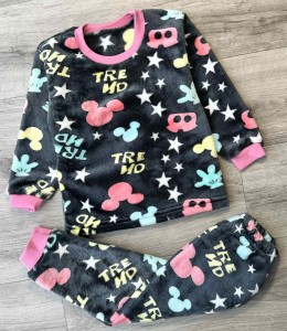 Пижама "Tre Nd" серый(темный), мальчик 1-2-3-4-5 лет