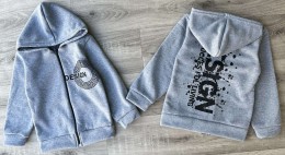 Кофта "Design" серый, мальчик 3-4-5-6-7 лет