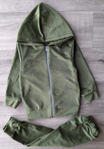 Костюм "Велюр" зеленый(хаки), унисекс 3-5-7-9 лет