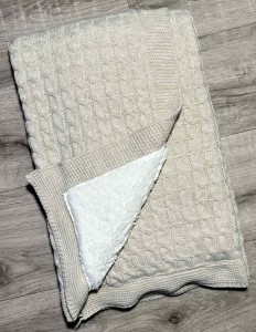 Плед Becol "Косичка'', бежевий, унісекс 80*90