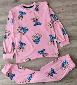 Піжама Supermini «Стіч» рожевий, дівчинка 5-6-7-8 років