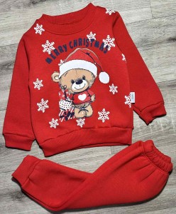Костюм Herry "Merry Christmas" червоний, хлопчик 1-2-3 роки