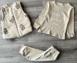 Костюм Minitix "Star Beary" бежевый, мальчик 9-12-18-24 месяцев