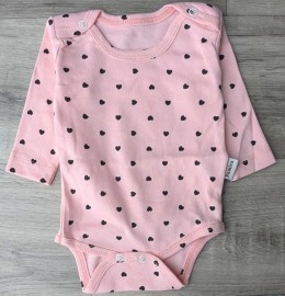 Боди Nayinom "❤️"  розовый, девочка 0-3-6-9 месяцев