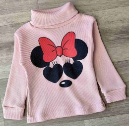 Водолазка "Мишка" рожевий(пудра), дівчинка 1-3-5-7-9 років